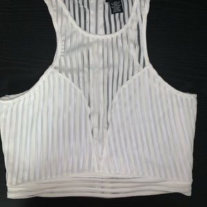 White Crop Top